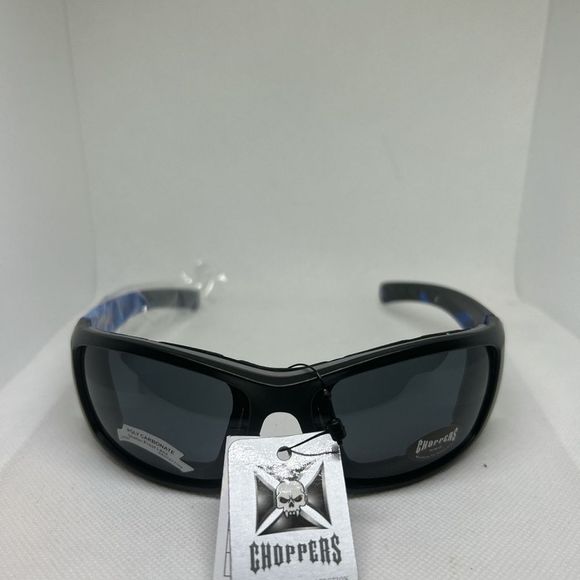 Choppers Biker Riding Padded Flame Sunglasses - Picture 2 of 2